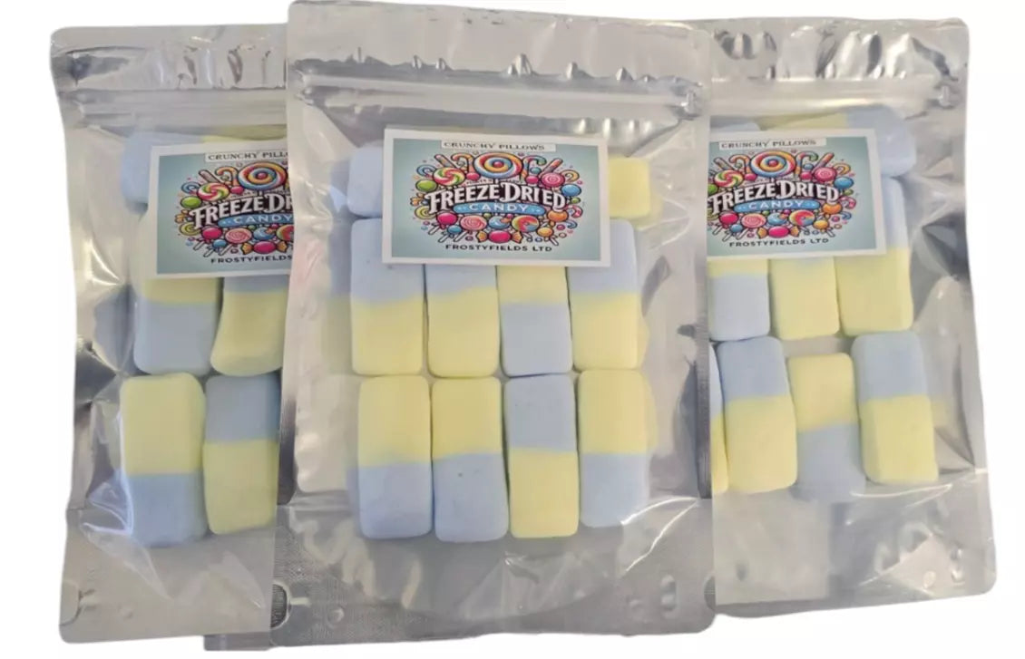 Frosty | Freeze Dried Sweets | Crunchy Pillows | Blueberry & Banana | Crunchy Light | UK |